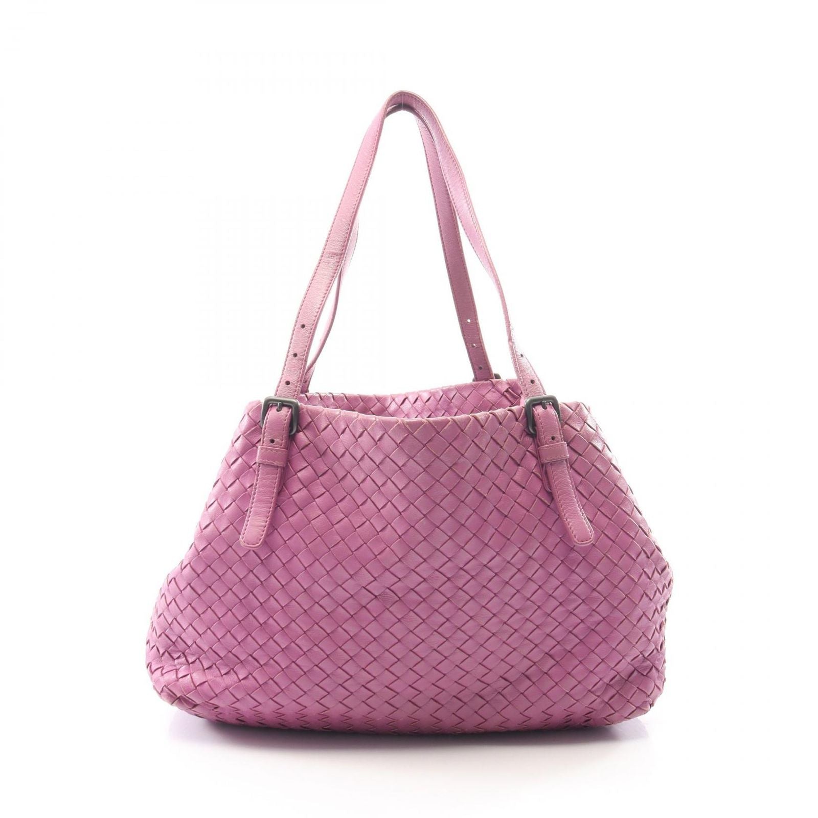Bottega Veneta Tote Intrecciato Purple Leather