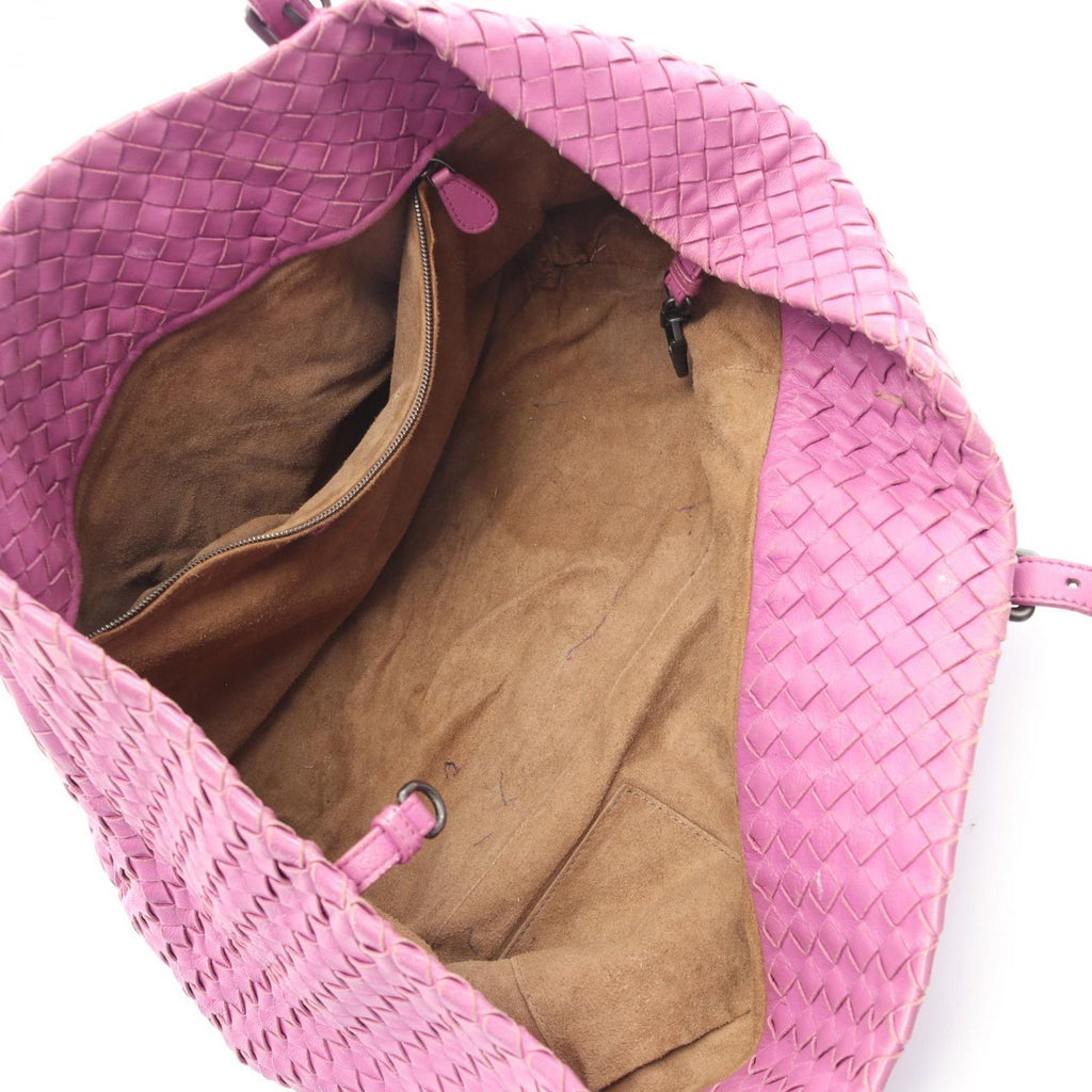 Bottega Veneta Tote Intrecciato Purple Leather — view 3
