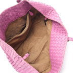 Bottega Veneta Tote Intrecciato Purple Leather — view 3