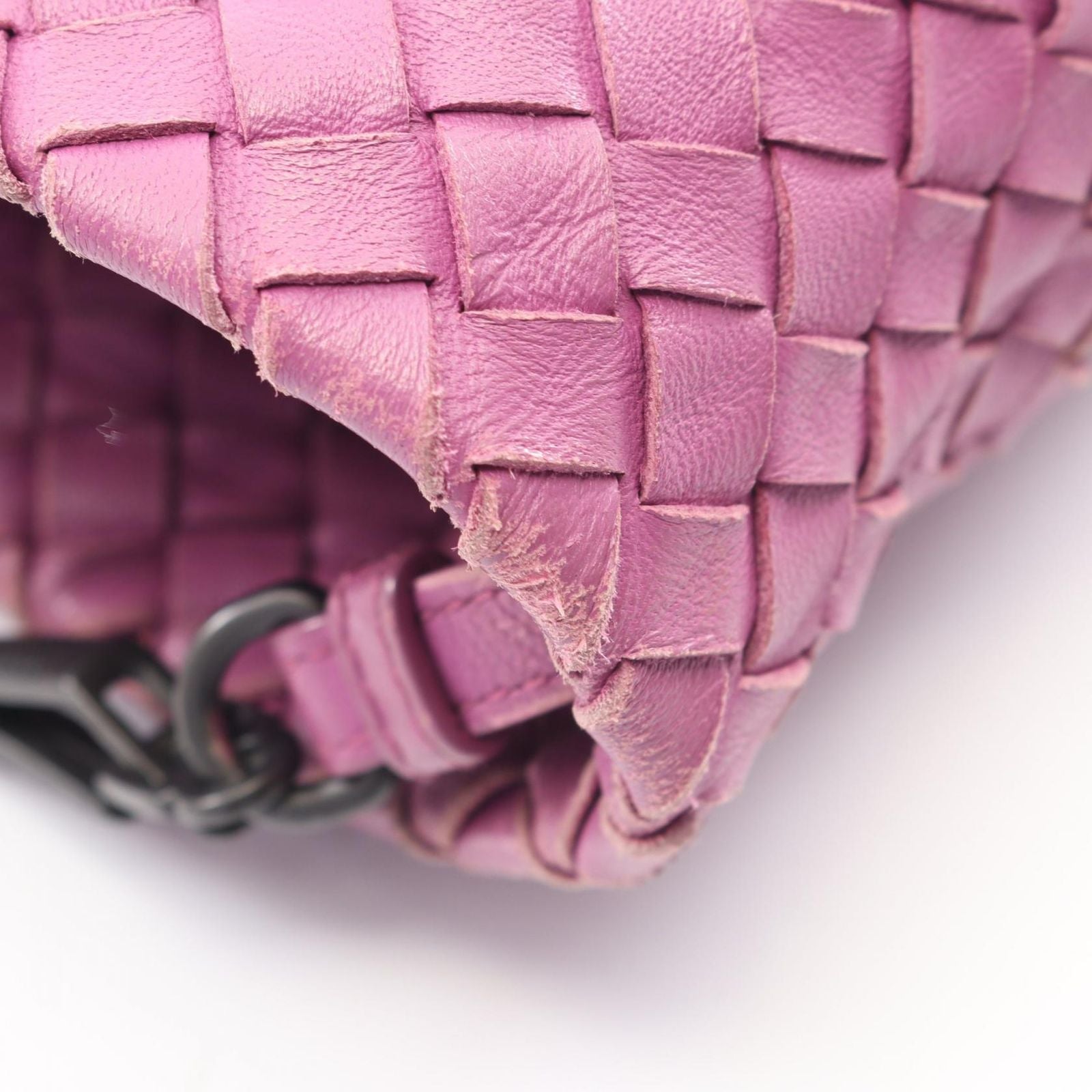 Bottega Veneta Tote Intrecciato Purple Leather — view 6