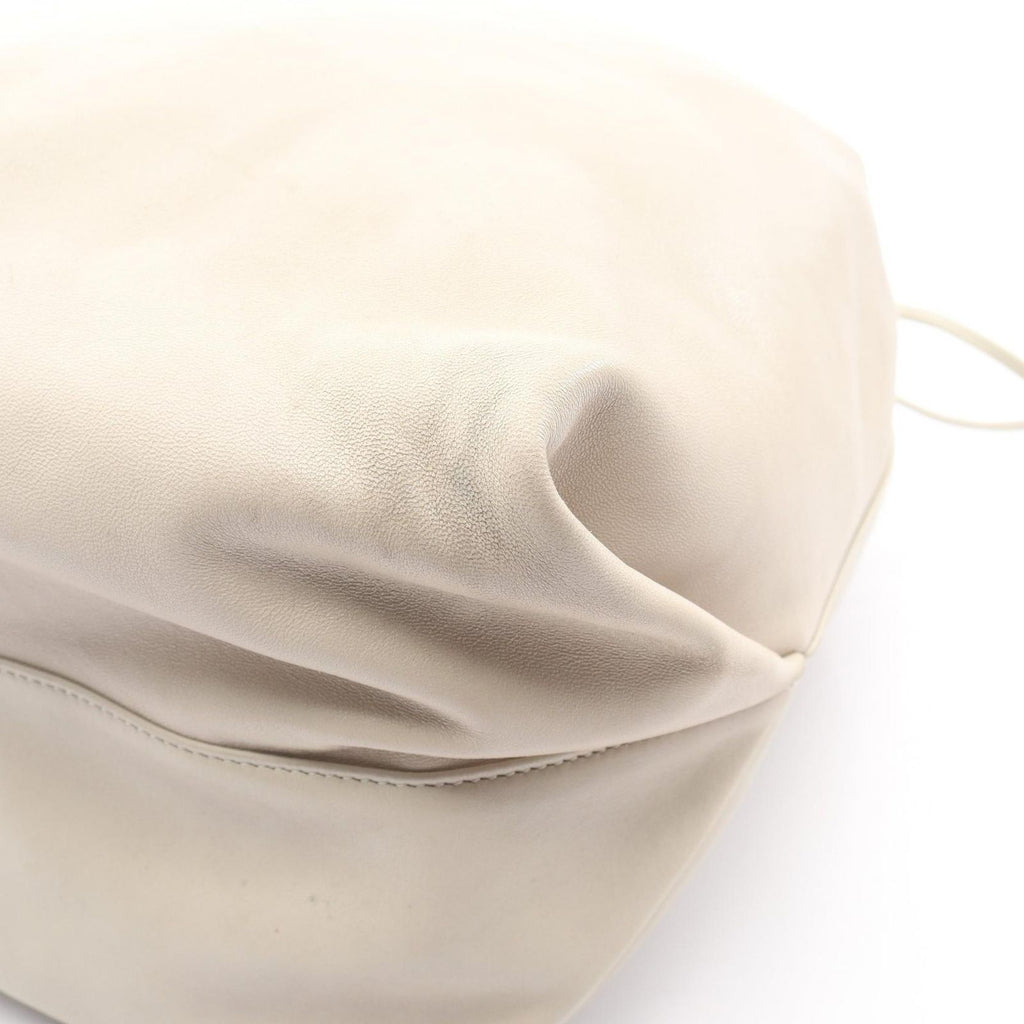 Saint Laurent Paris Shoulder Bag Teddy Drawstring Beige Leather — view 8