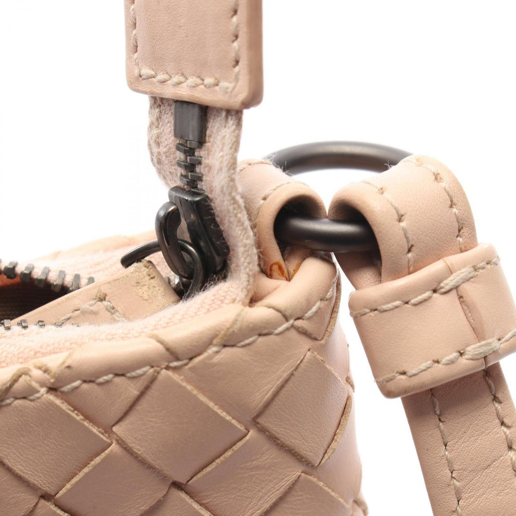 Bottega Veneta Shoulder Bag Intrecciato Light Pink Leather — view 7