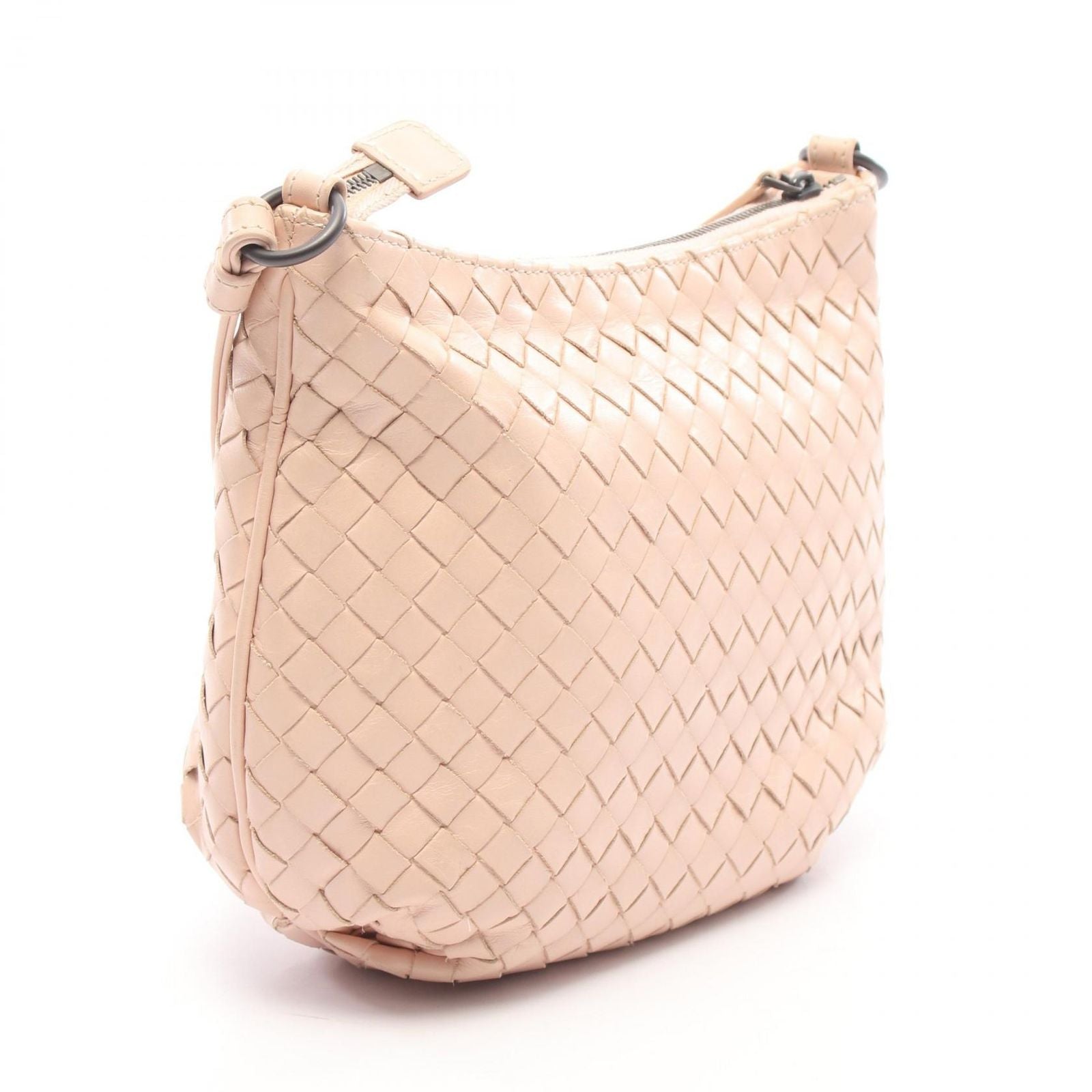 Bottega Veneta Shoulder Bag Intrecciato Light Pink Leather — view 2