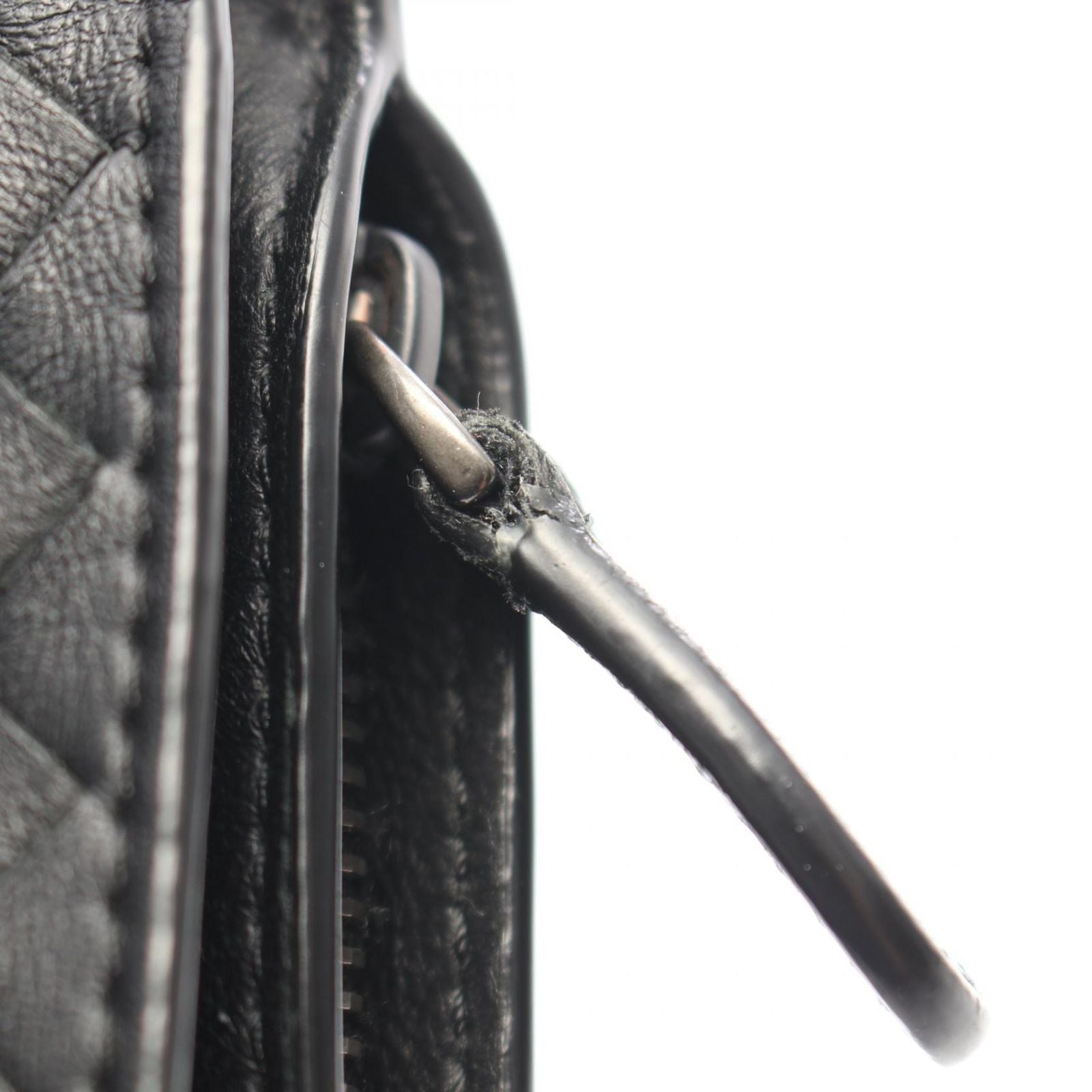 Bottega Veneta Bifold Wallet Intrecciato Black Leather — view 8