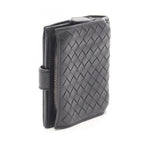 Bottega Veneta Bifold Wallet Intrecciato Black Leather — view 2