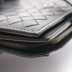 Bottega Veneta Bifold Wallet Intrecciato Black Leather — view 7