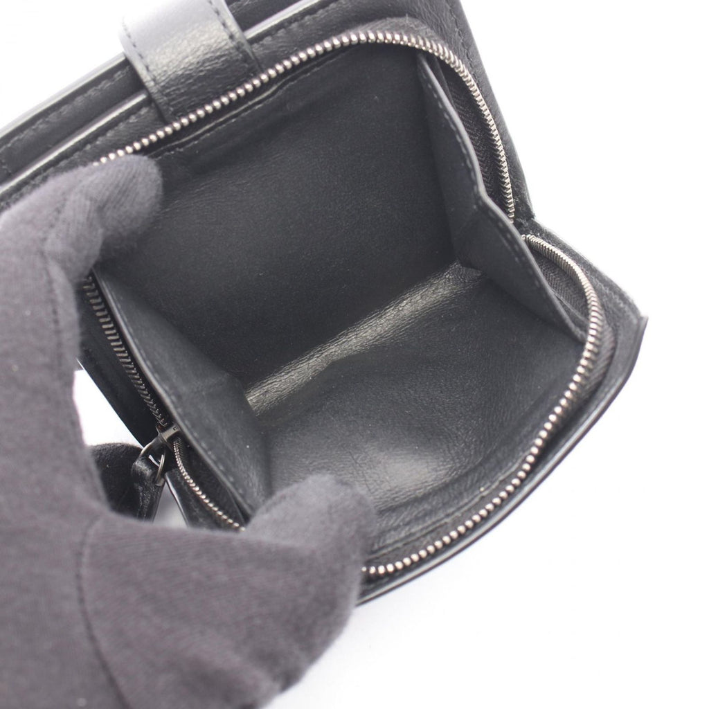 Bottega Veneta Bifold Wallet Intrecciato Black Leather — view 4