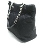 Prada Quilted Chain Tote Black — view 2