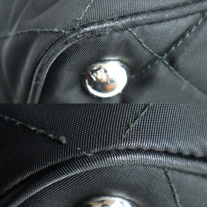 Prada Quilted Chain Tote Black — view 8