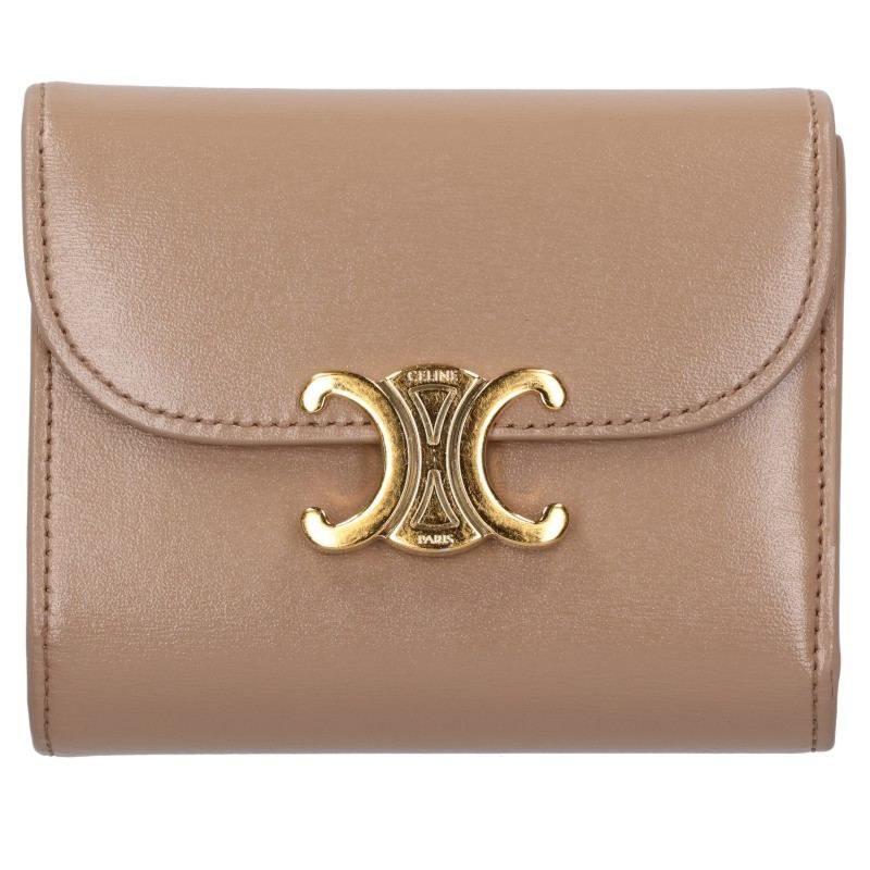 Celine Small Flap Wallet Triomphe Leather Trifold