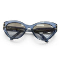 Dior Signature Logo Butterfly Sunglasses Clear Blue Eyewear
