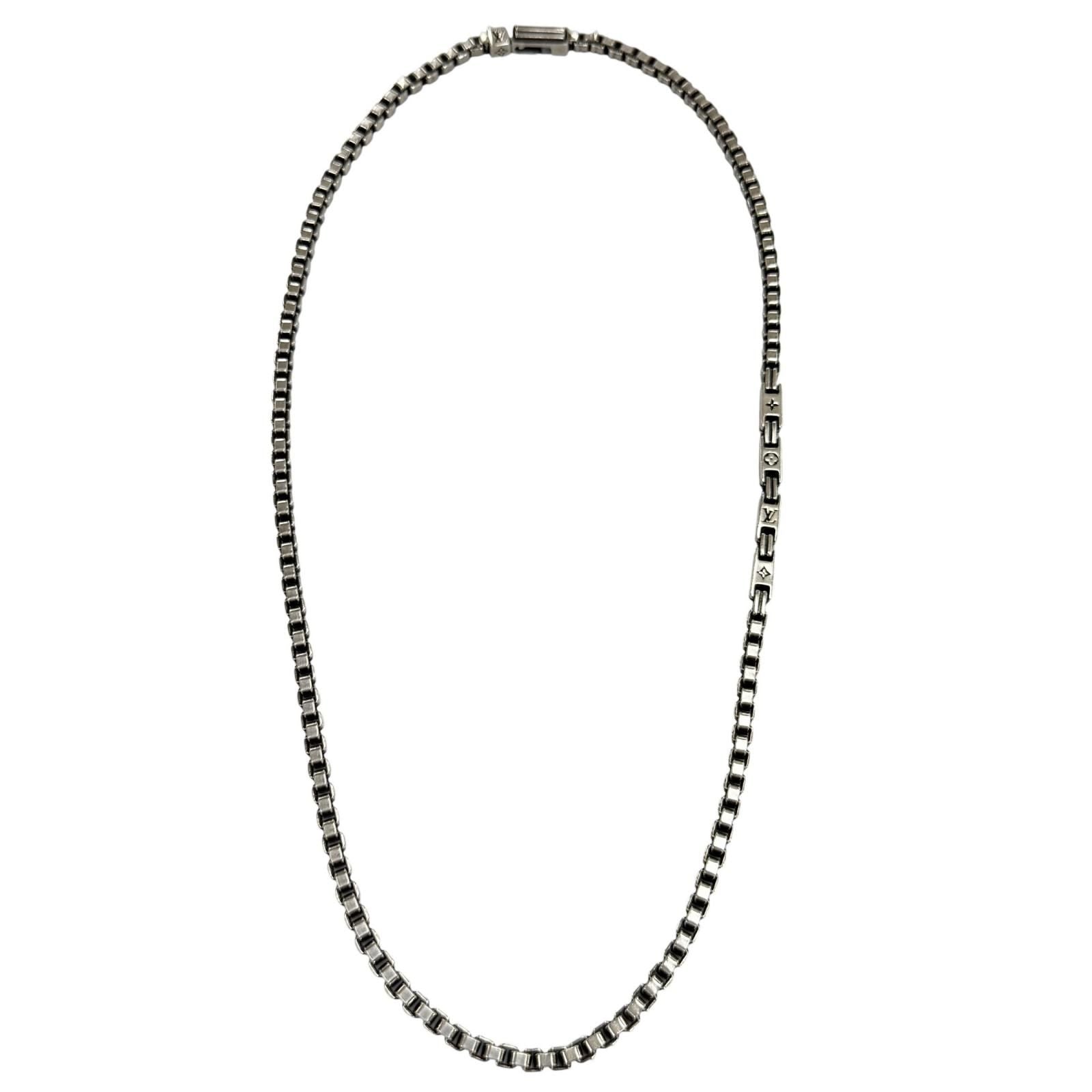 Louis Vuitton Necklace LV Terra Chain Silver