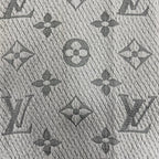 Louis Vuitton Echarpe Logo Mania Wool Silk Gripe Loulou Fringe Scarf — view 5