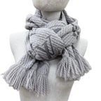 Louis Vuitton Echarpe Logo Mania Wool Silk Gripe Loulou Fringe Scarf — view 4