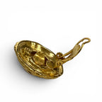 Chanel Vintage Faux Pearl CC Logo Earrings Gold Ivory — view 5