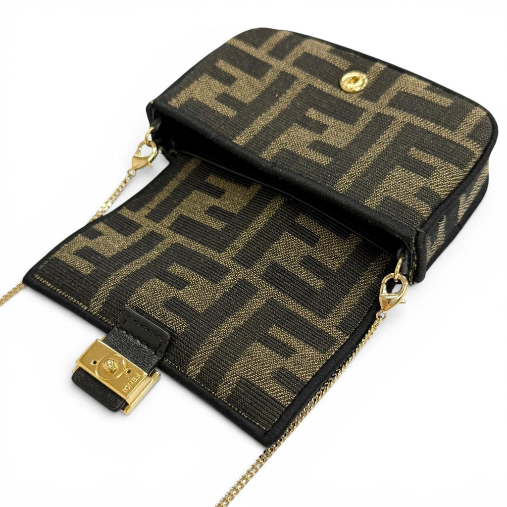 Fendi Nano Bucket FF Logo Zucca Pattern 2-Way Pouch — view 6