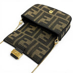 Fendi Nano Bucket FF Logo Zucca Pattern 2-Way Pouch — view 6