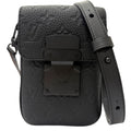 Louis Vuitton S Lock Vertical Wearable Wallet Leather Taurillon Monogram Black