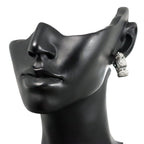Chanel Three Symbols Diamond Earrings 18k WG White Gold 750 Pierced — view 7