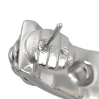 Chanel Three Symbols Diamond Earrings 18k WG White Gold 750 Pierced — view 4