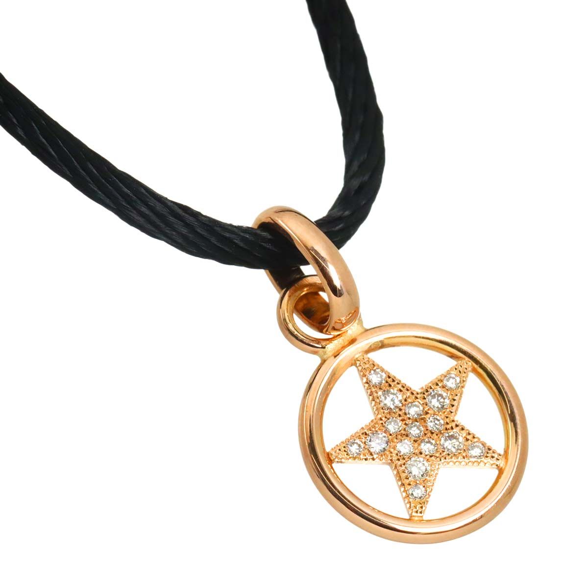 Dior Star Motif Diamond Necklace 40 18k PG Pink Gold — view 3