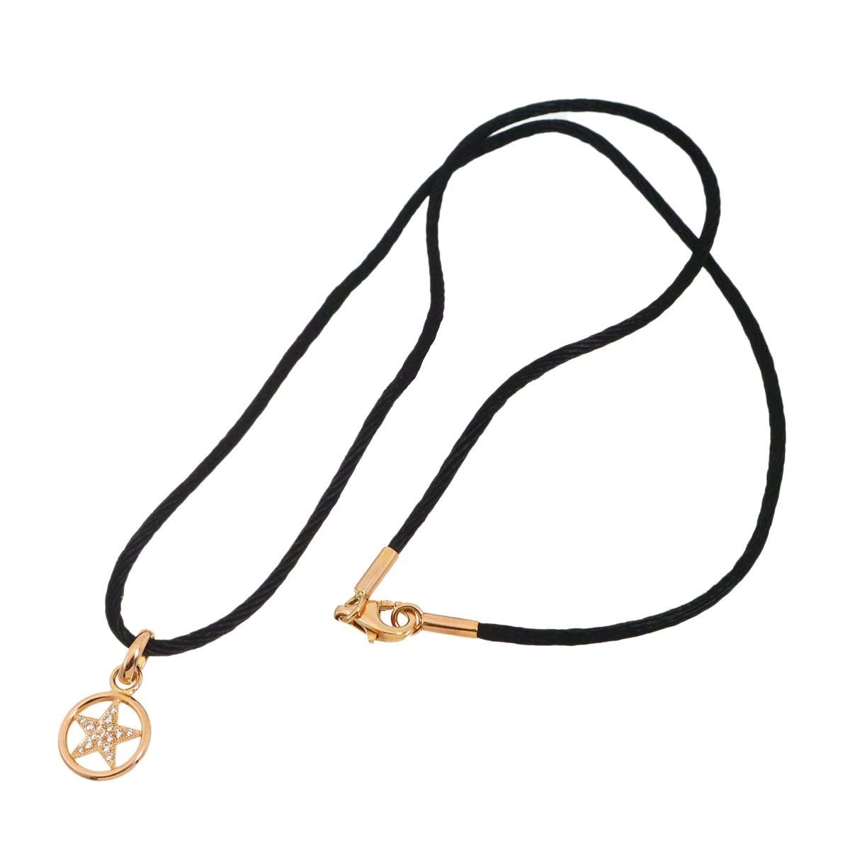 Dior Star Motif Diamond Necklace 40 18k PG Pink Gold — view 2