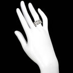 Celine Ring Diamond Ruby Pt Platinum Logo — view 8