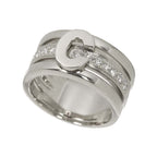 Celine Ring Diamond Ruby Pt Platinum Logo — view 5