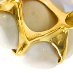 Chanel Camellia Ring Cacholong 18k YG Yellow Gold — view 4