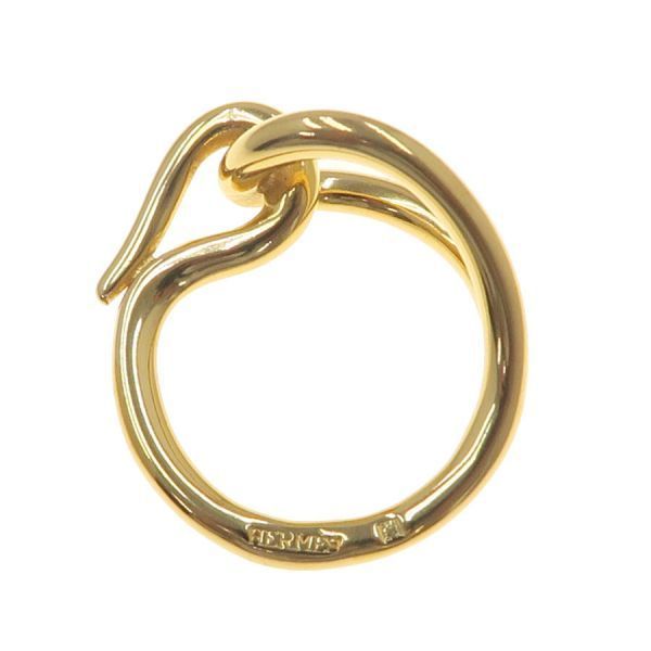 Hermes Scarf Ring Gold — view 4