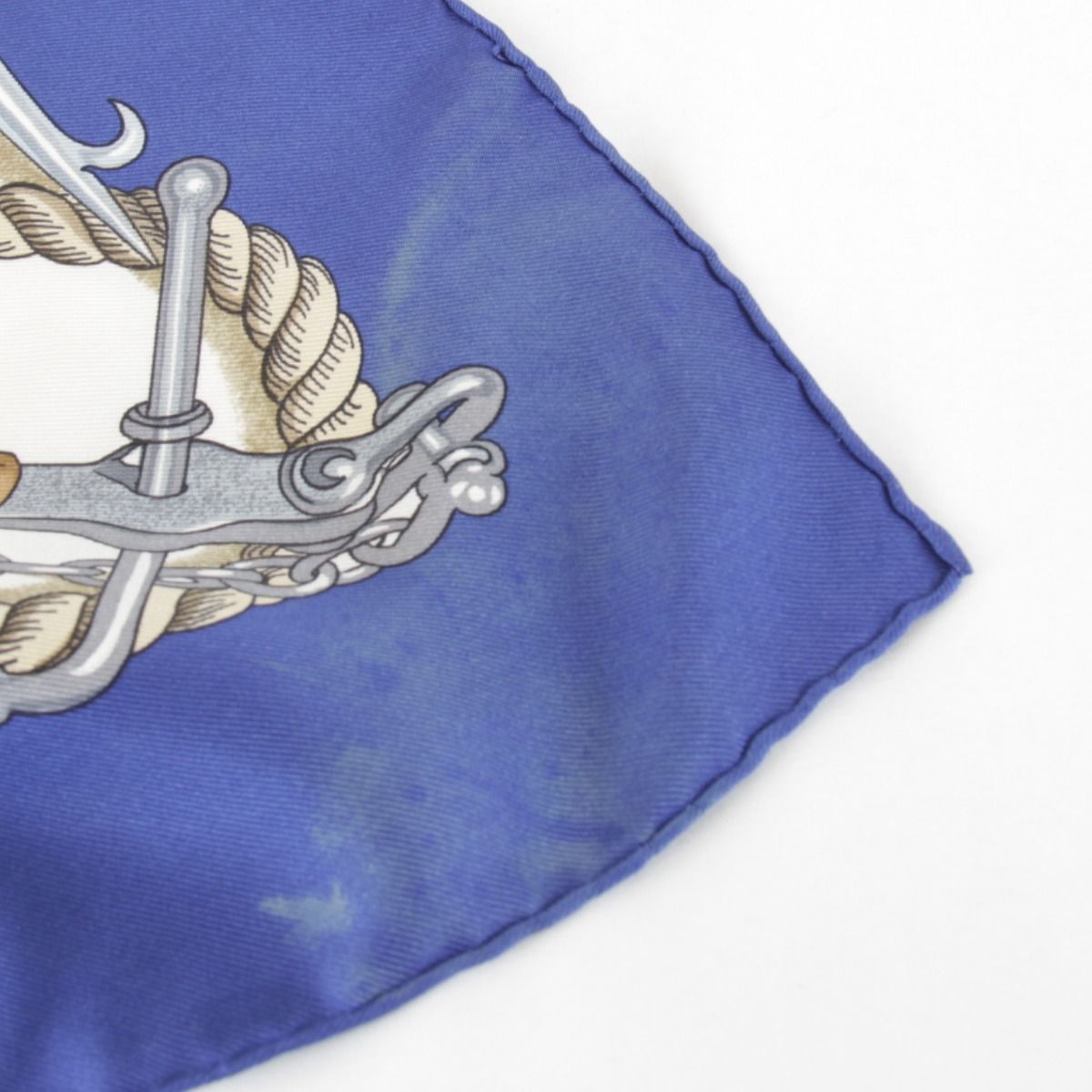 Hermes Carre 90 Museum Scarf Silk Blue — view 8