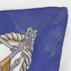 Hermes Carre 90 Museum Scarf Silk Blue — view 7