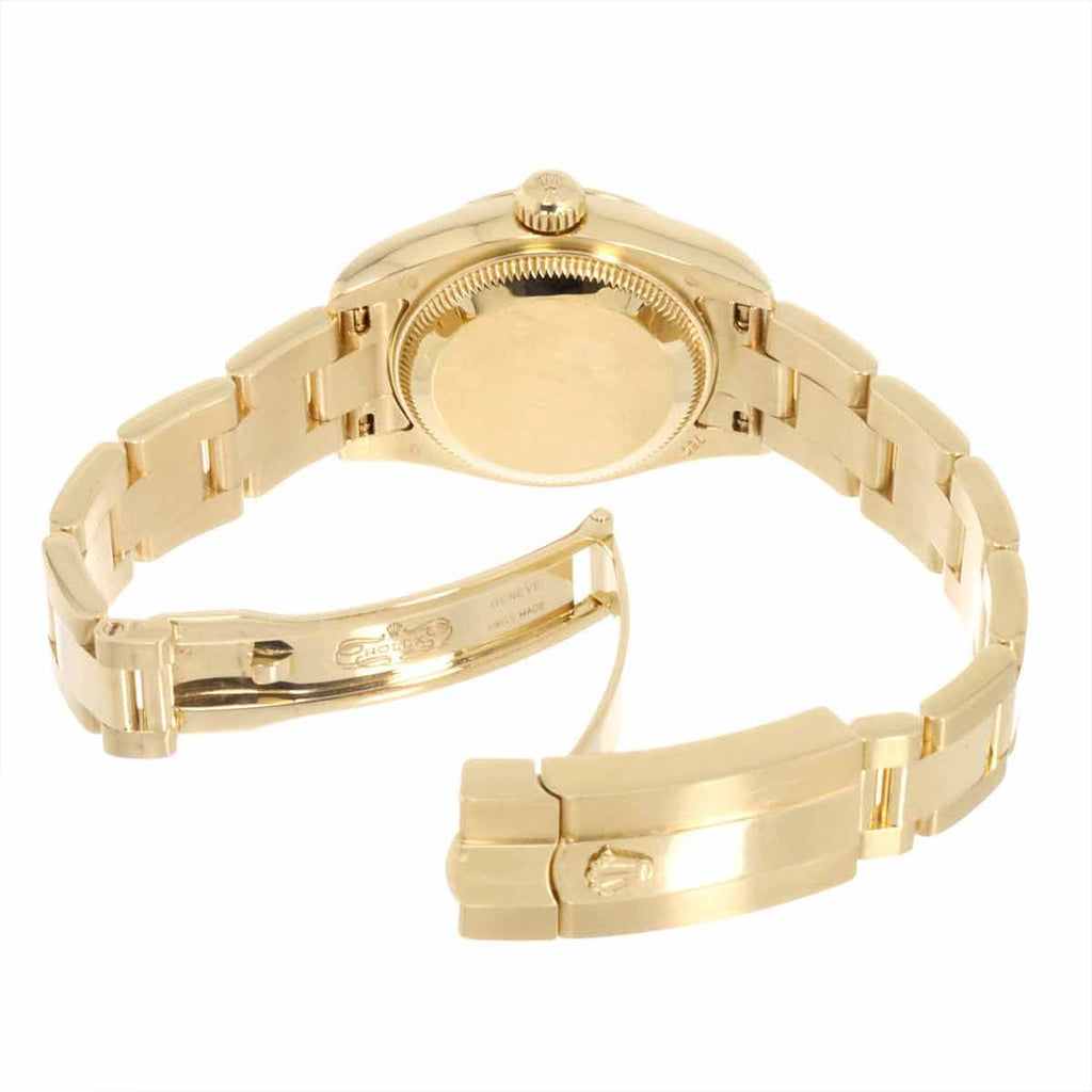 Rolex Datejust Number Watch Champagne Gold 18k Yellow Automatic Winding — view 4