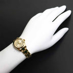 Rolex Datejust Number Watch Champagne Gold 18k Yellow Automatic Winding — view 3