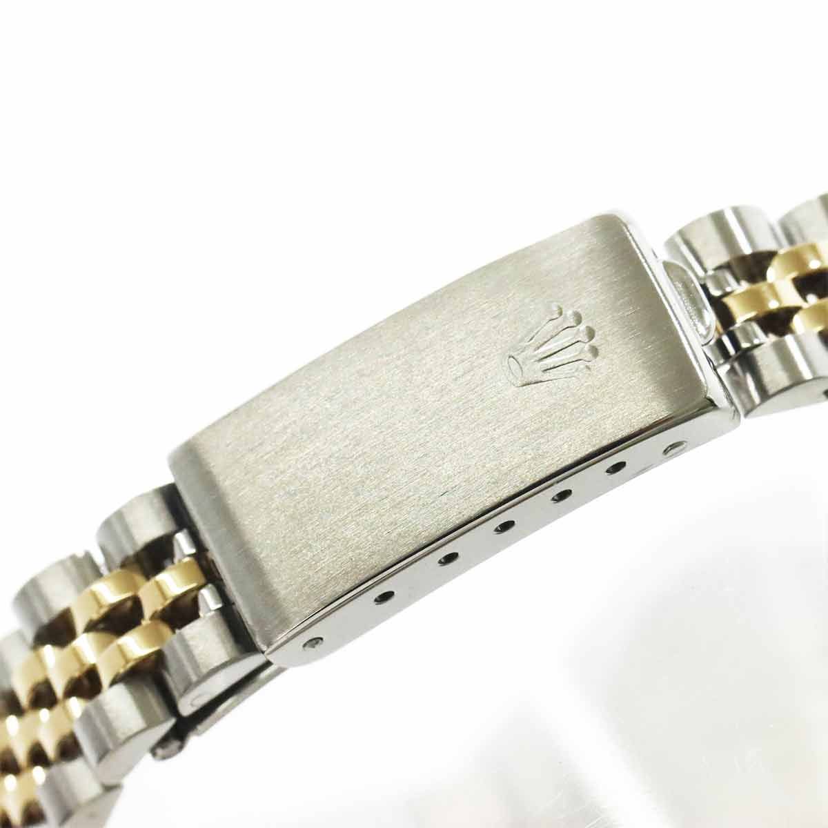 Rolex Datejust Number Houndstooth Watch Champagne 18k Yellow Gold Automatic — view 7