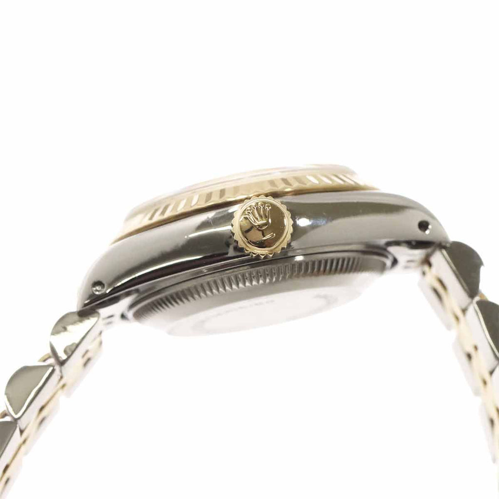 Rolex Datejust Number Houndstooth Watch Champagne 18k Yellow Gold Automatic — view 6
