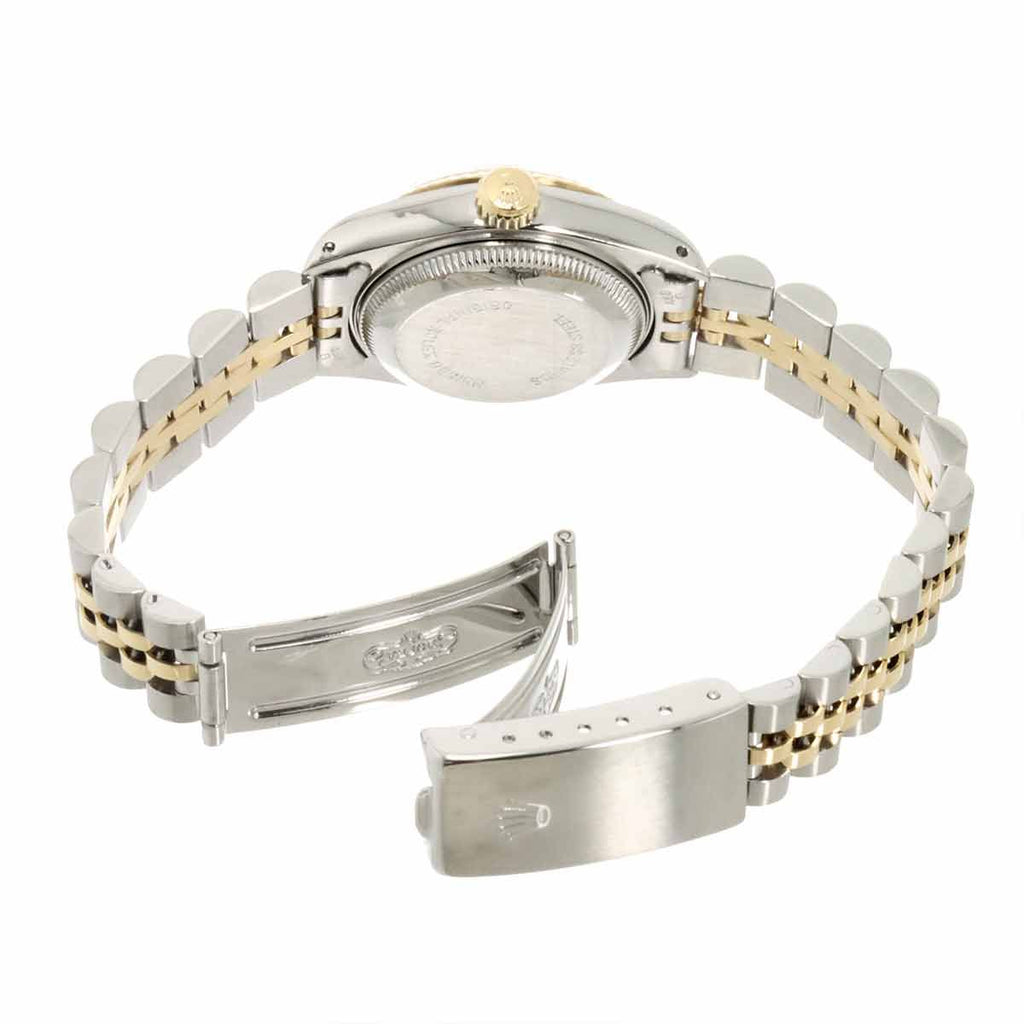 Rolex Datejust Number Houndstooth Watch Champagne 18k Yellow Gold Automatic — view 5