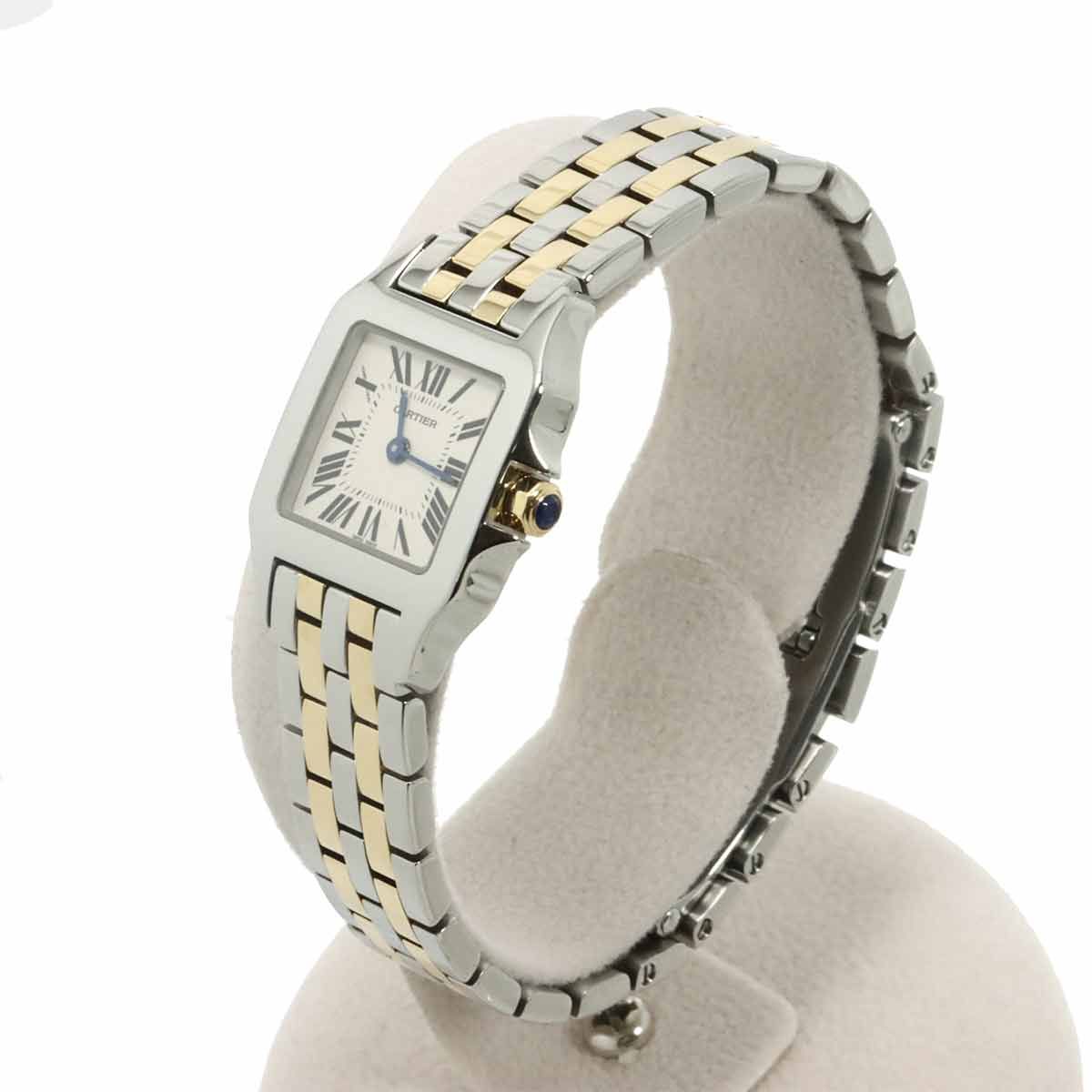 Cartier Santos Demoiselle SM Watch Ivory YG Quartz — view 3
