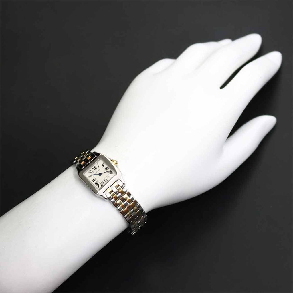 Cartier Santos Demoiselle SM Watch Ivory YG Quartz — view 4