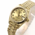 Rolex Datejust No Watch Diamond Champagne Gold 18k Yellow Automatic Winding — view 7