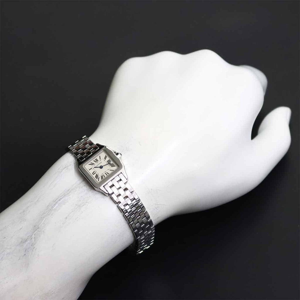 Cartier Santos Demoiselle SM Watch Ivory Quartz — view 4
