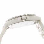 Chanel 42 Watch Date Diamond Pink Saffiano Bezel White Ceramic Automatic Winding — view 6