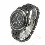 Chanel 41 Chronograph Watch Diamond Date Black Ceramic Automatic Winding — view 3