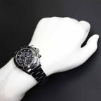 Chanel 41 Chronograph Watch Diamond Date Black Ceramic Automatic Winding — view 4