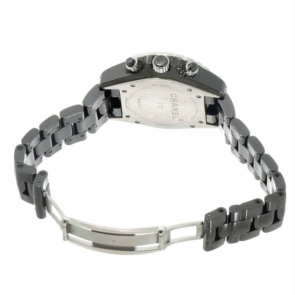 Chanel 41 Chronograph Watch Diamond Date Black Ceramic Automatic Winding — view 5