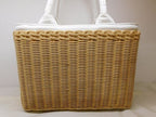 Prada Canapa Basket Bag Wicker 2-Way Natural White — view 2