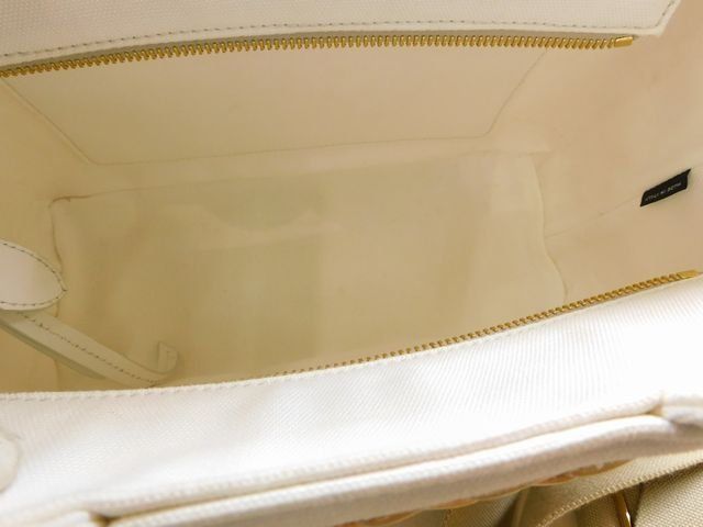 Prada Canapa Basket Bag Wicker 2-Way Natural White — view 4