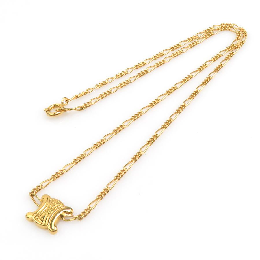 Celine Necklace Triomphe Gold — view 7