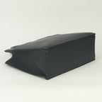 Hermes White Bus GM Business Briefcase Togo Noir Black Gold — view 6