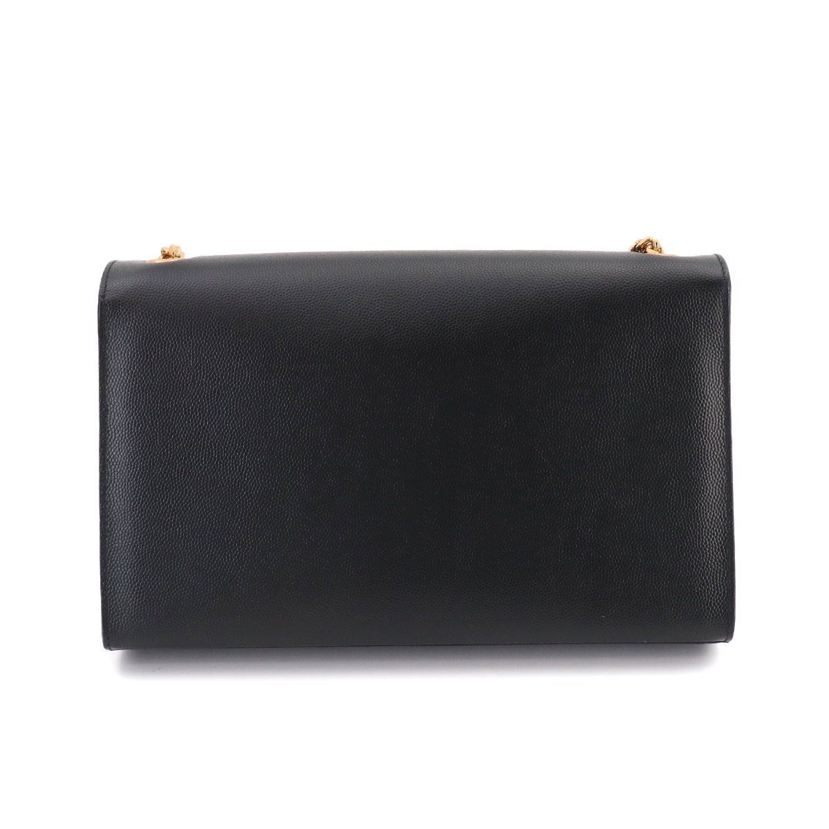 Saint Laurent Kate Chain Shoulder Bag Leather Black Medium — view 3